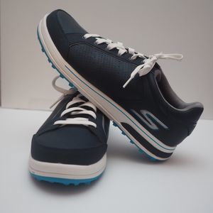 SKECHERS GO GOLF DRIVE 2 Navy Spikeless Golf Shoes Men's Size 10.5 NEW